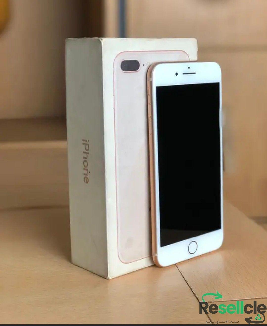 iphone 8 plus 64GB & مستعمل بطارية 69%شغالة بكفائة كويسة(وتر بروف)