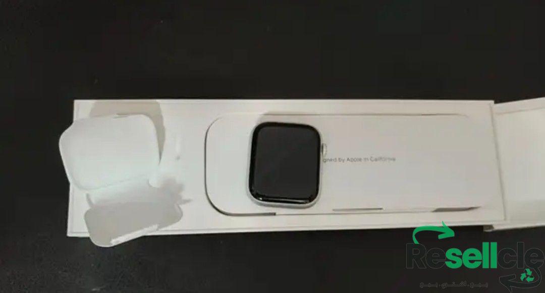 apple watch series 9 45 - فضي