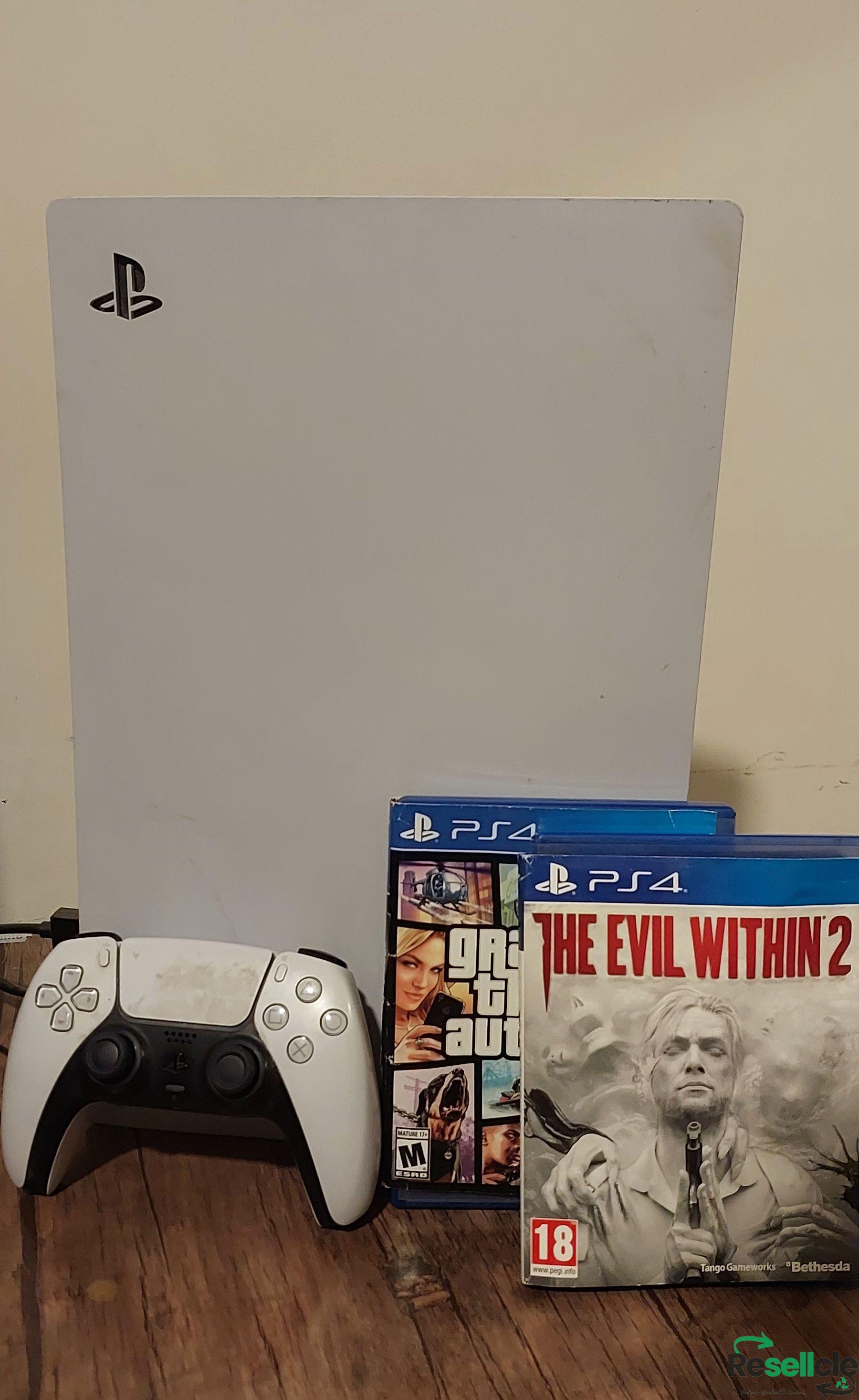PLAYSTATION 5 WITH 2 GAMES
