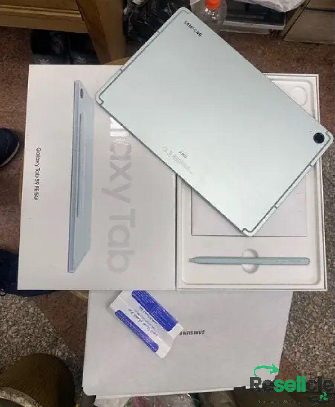 Galaxy Tab S9 FE 5G 128G Green جديد بضمان الوكيل